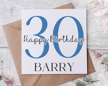 Load image into Gallery viewer, 30/40/50/60/70/80 etc Birthday Card
