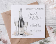 Load image into Gallery viewer, Champagne Wedding Card  - NoPoem
