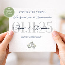 Load image into Gallery viewer, Contemporary Wedding Card
