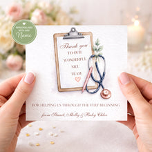 Load image into Gallery viewer, Thank you Nurse/Midwife/Medical Team Clipboard
