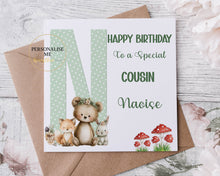 Load image into Gallery viewer, Woodand themed birthday card

