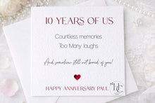 Load image into Gallery viewer, 10 Year Anniversary Card
