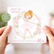 Load image into Gallery viewer, Little Ballet Dancer Birthday Card
