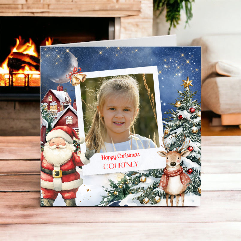 Photo Christmas Card - Santa Design