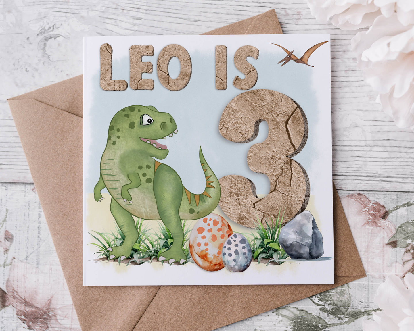 T-Rex Birthday Card