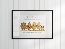 Load image into Gallery viewer, Nut Family A4 Print
