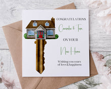 Load image into Gallery viewer, New Home Greeting Card  - House Key 2
