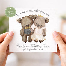 Load image into Gallery viewer, To Mummy &amp; Daddy on Wedding Day - Bears
