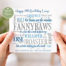 Load image into Gallery viewer, Scottish Insults Birthday card!
