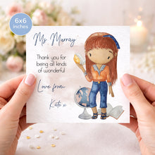 Load image into Gallery viewer, Teacher Character Card - Female
