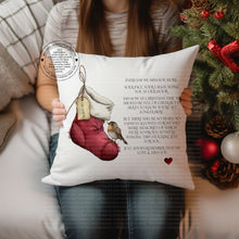 Load image into Gallery viewer, Christmas Stocking with Robin Cushion
