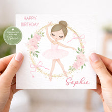 Load image into Gallery viewer, Little Ballet Dancer Birthday Card

