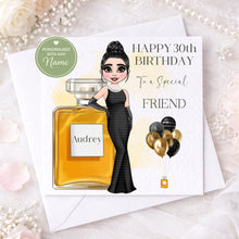 Load image into Gallery viewer, Personalised 30th birthday perfume card
