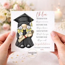 Load image into Gallery viewer, Gnome Graduation Card
