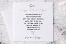 Load image into Gallery viewer, Sister Poem Birthday Card
