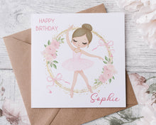 Load image into Gallery viewer, Little Ballet Dancer Birthday Card
