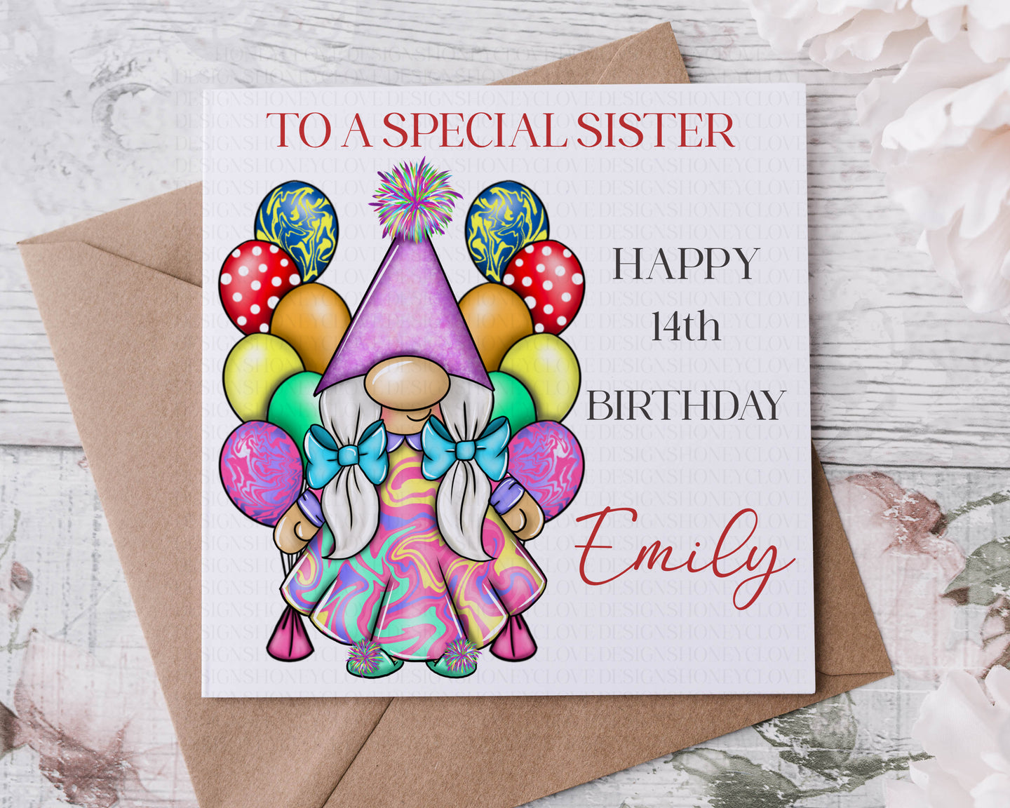 Birthday Card  - Gonk Niece/Daughter/Female