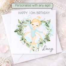 Load image into Gallery viewer, Little Gymnast Birthday Card
