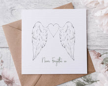 Load image into Gallery viewer, Remembrance Card - Simple Angel Wings

