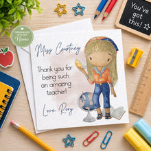 Load image into Gallery viewer, Teacher Character Card - Female
