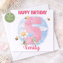 Load image into Gallery viewer, Daisy themed birthday card
