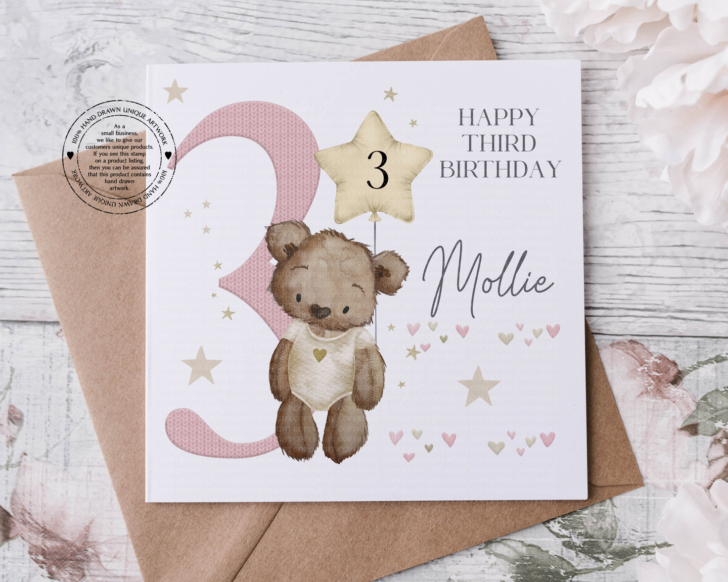 Baby Bear Birthday Card