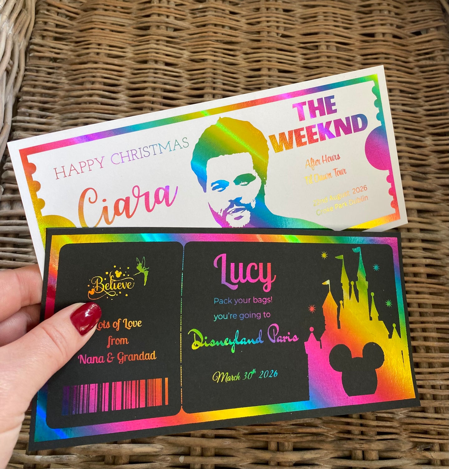 Foiled Concert Ticket/Event Ticket