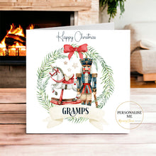 Load image into Gallery viewer, Blue Nutcracker Christmas Card
