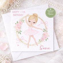 Load image into Gallery viewer, Little Ballet Dancer Birthday Card
