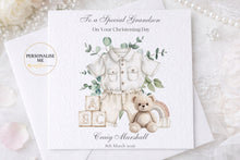 Load image into Gallery viewer, Christening Card  -Cute Baby Outfit
