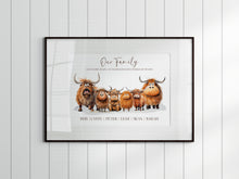 Load image into Gallery viewer, Quirky Highland Cow Family Print SAVER SUNDAY!
