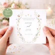 Load image into Gallery viewer, Delicate Floral Wedding /Engagement/Anniversary Card
