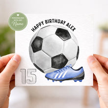 Load image into Gallery viewer, Football &amp; Boots Birthday Card
