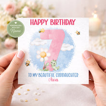 Load image into Gallery viewer, Daisy themed birthday card
