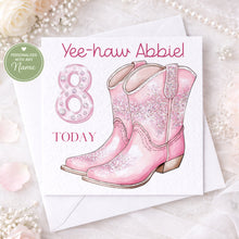 Load image into Gallery viewer, Cowgirl Birthday Card
