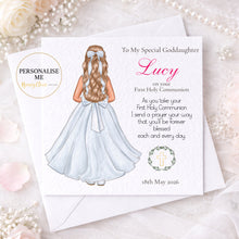 Load image into Gallery viewer, Communion Card for Daughter/Goddaughter/Granddaughter
