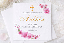 Load image into Gallery viewer, Confirmation Floral  Greeting Card
