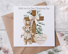 Load image into Gallery viewer, Christening Card - Flopsy Bunny Cross
