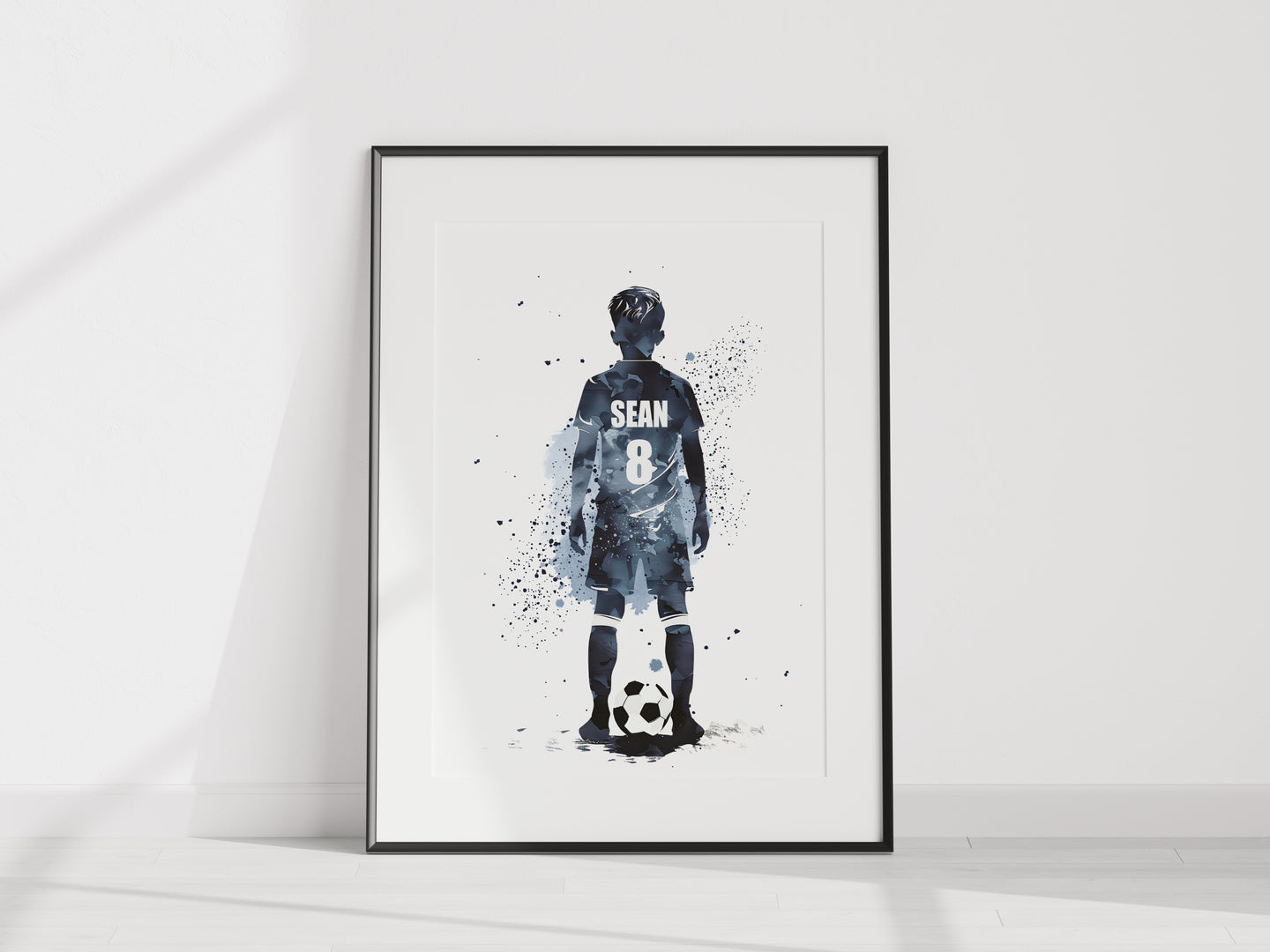 Football coloursplash Unframed Print A4/A3