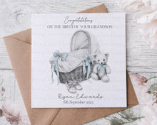 Load image into Gallery viewer, New Baby Card - Moses Basket
