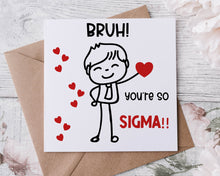 Load image into Gallery viewer, Teen Valentine Card - Stick Man Collection
