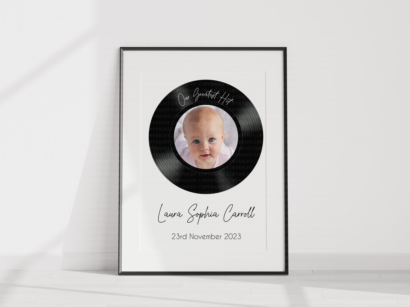 Vinyl Print - Baby Photograph