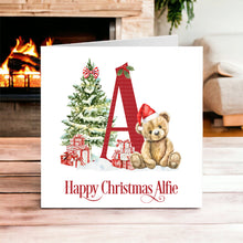 Load image into Gallery viewer, Cute Red Bear Alphabet - Christmas Card
