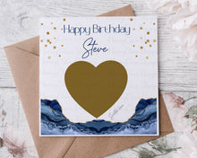 Load image into Gallery viewer, Birthday Scratch Card - Blue and gold
