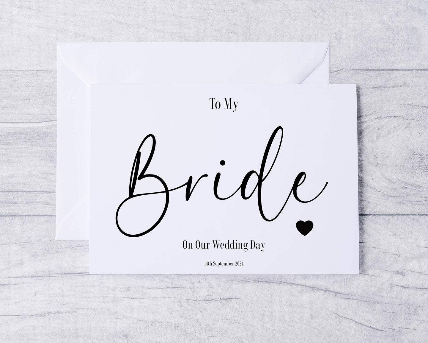 To My Bride Card