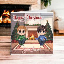 Load image into Gallery viewer, Chibi Male Christmas Card
