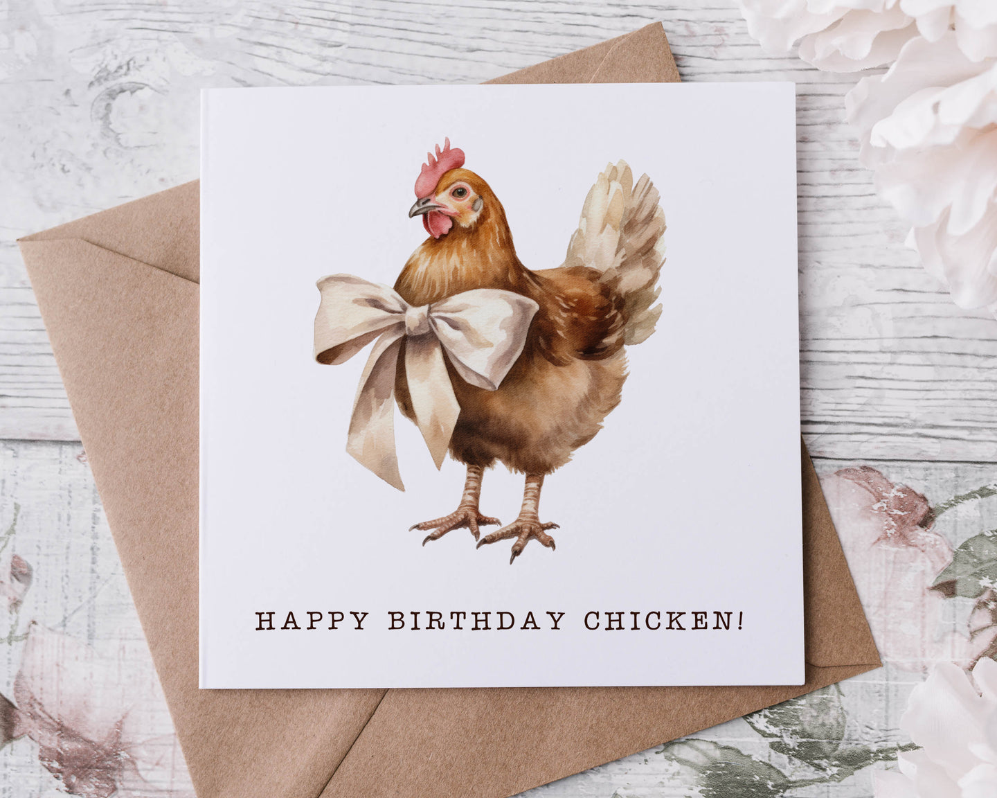 Happy Birthday Chicken card