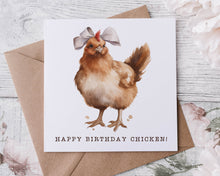 Load image into Gallery viewer, Happy Birthday Chicken card
