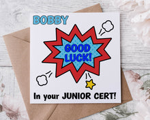 Load image into Gallery viewer, Good luck card  - Comic Design
