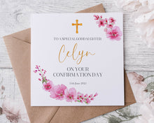Load image into Gallery viewer, Confirmation Floral  Greeting Card
